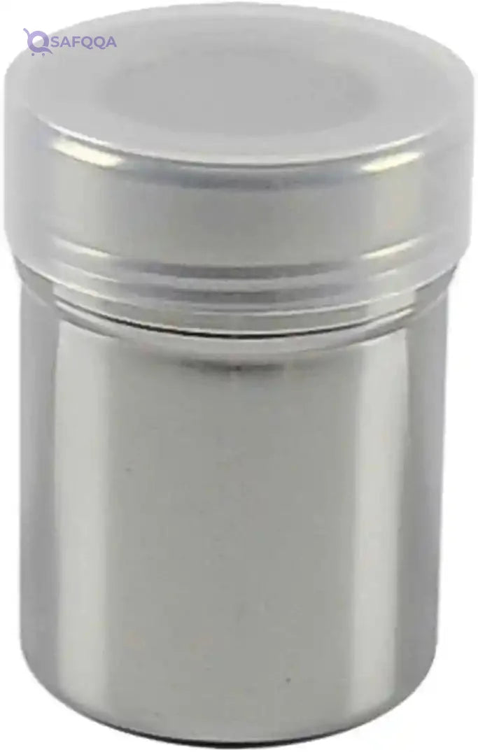 PEDRINI :Stainless steel sugar sifter with a plastic lid, designed for effortless sugar dusting. - Safqqa Egypt