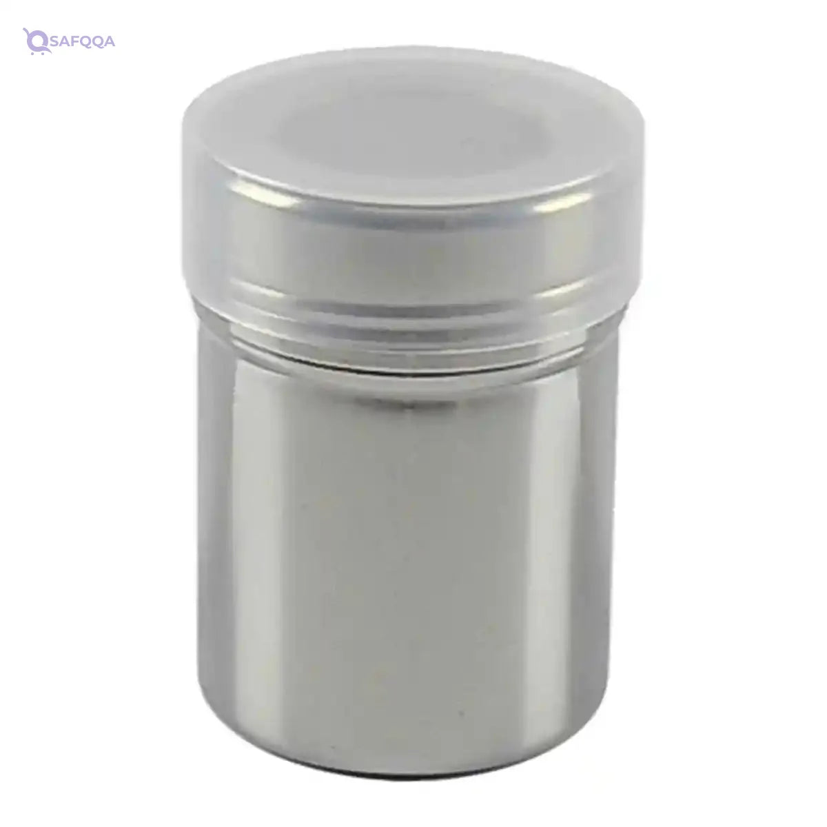 PEDRINI :Stainless steel sugar sifter with a plastic lid, designed for effortless sugar dusting. - Safqqa Egypt