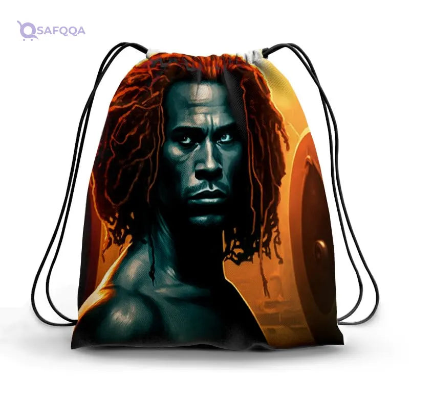 TAT DRAWSTRING BAG - 801, MultiColor, Large - Safqqa