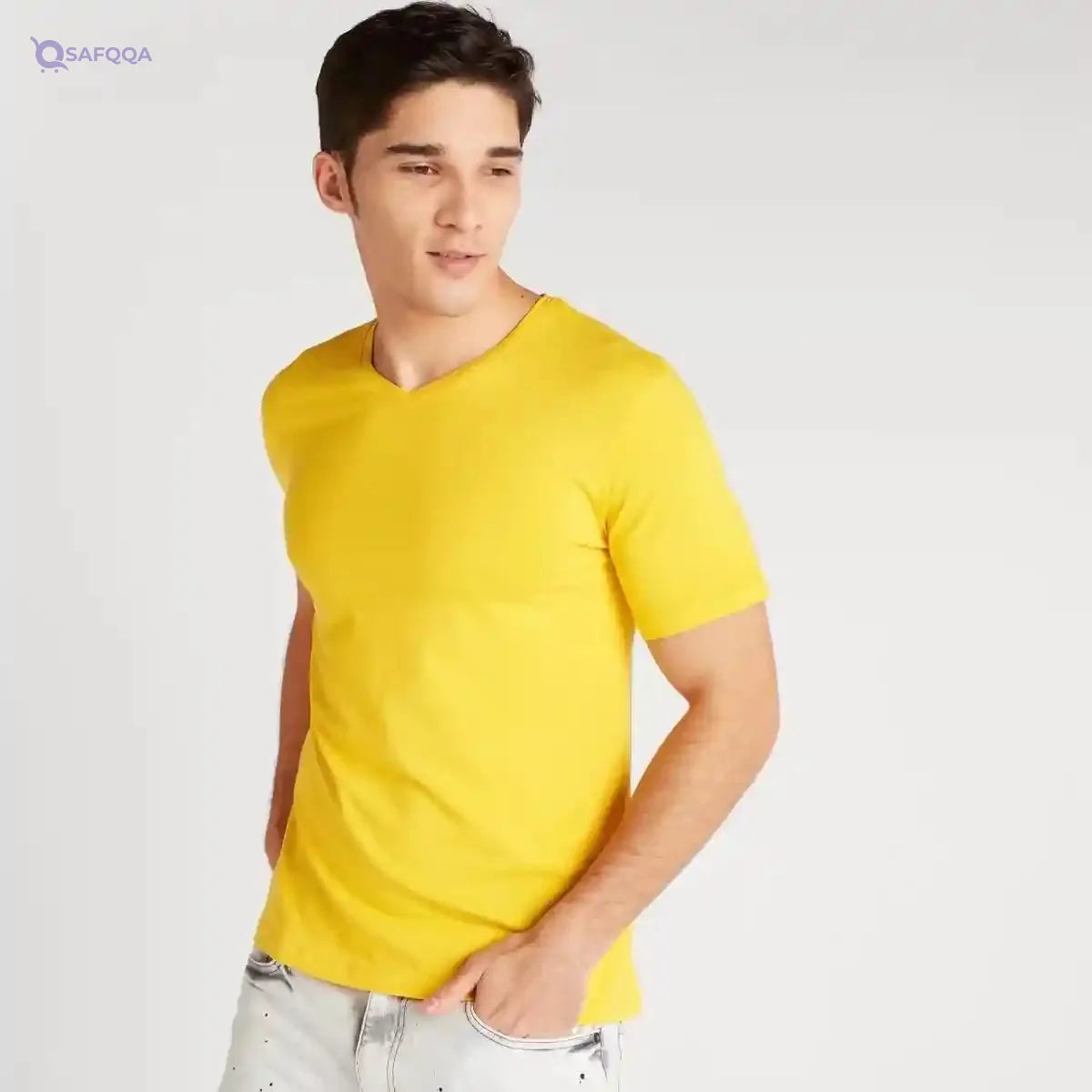 Splash mens 3517154 VNECK SOLID T-Shirt (pack of 1) - Safqqa Egypt