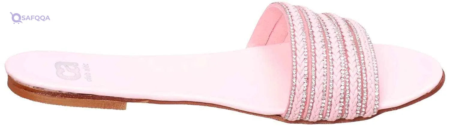 Club Aldo Round-Toe Braided Strap Slide Slippers For Women - Safqqa Egypt