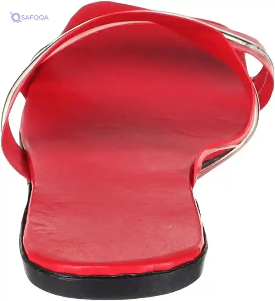 OX Faux Leather slipper Slides OX006 For women - Safqqa Egypt