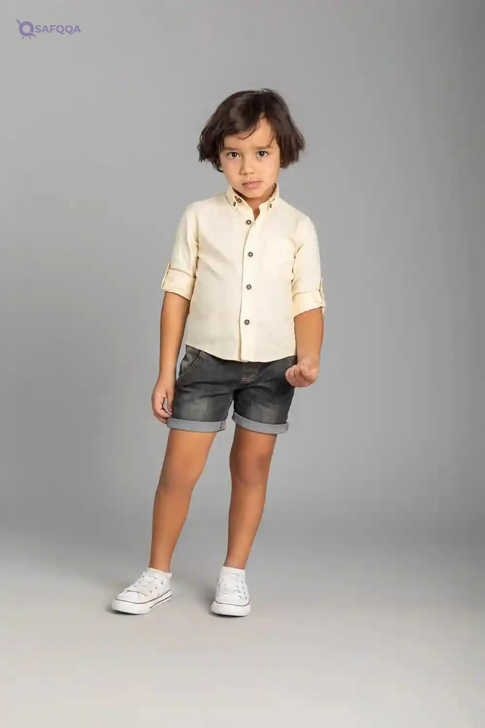 Concrete Boys C322SR3-S22-45N-1068 Denim Shorts - Safqqa Egypt