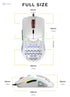 Glorious Model O Wired Gaming Mouse - RGB 67g Lightweight Ergonomic - Backlit Honeycomb Shell Design Mice ( White) - Safqqa