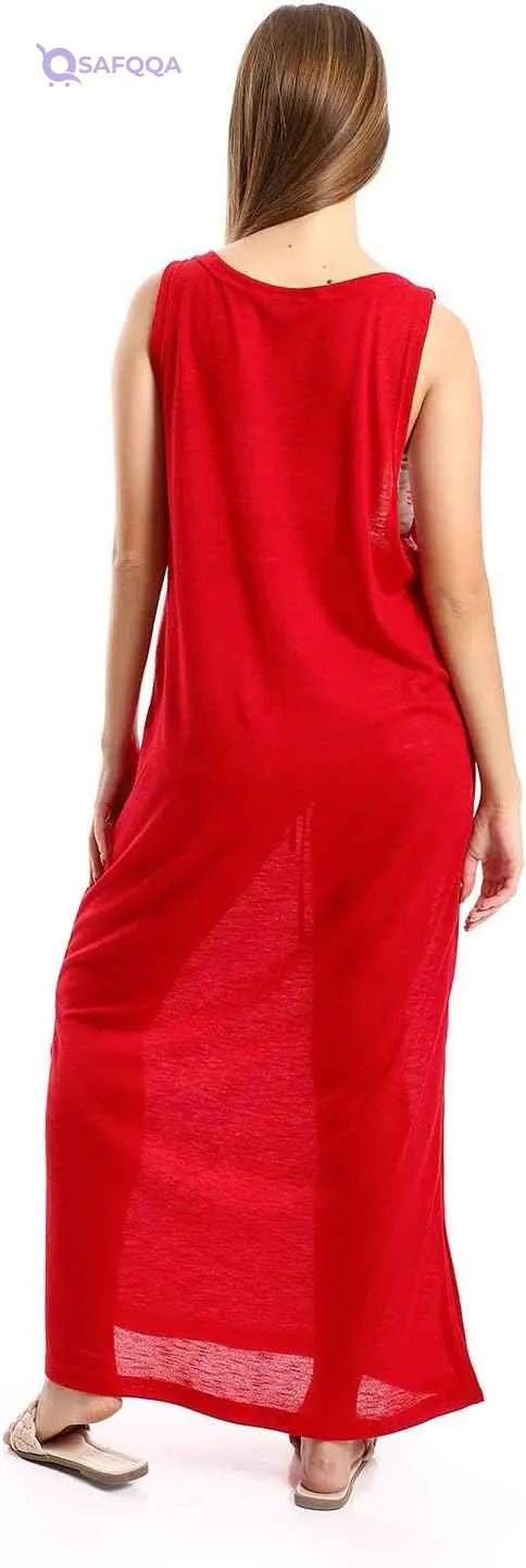 JAMILA Women Round Collar Cover UP With Side Slits OUTERWEAR - Safqqa Egypt