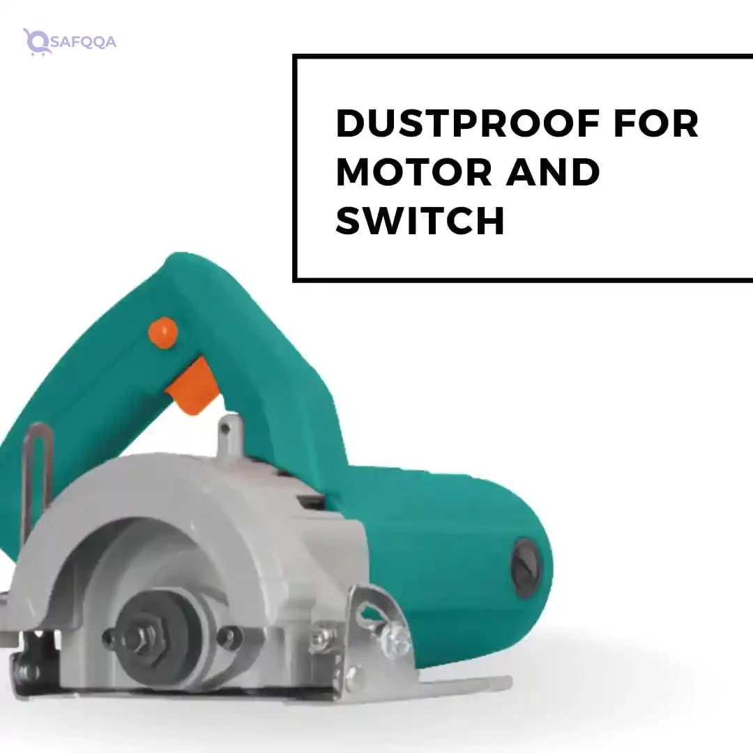 Sulfur Power Action MC1200 Marble Cutter Input 1200W 220-240V, 50Hz No Load Speed 12000/min, Blade Diameter 110mm Professional Quality (MC1200, Green) - Safqqa
