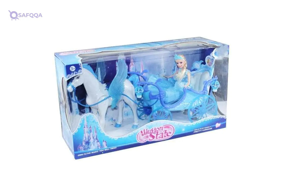 Magic Toys Illusion State Doll with Horse and Carriage -Multi Color - Safqqa Egypt