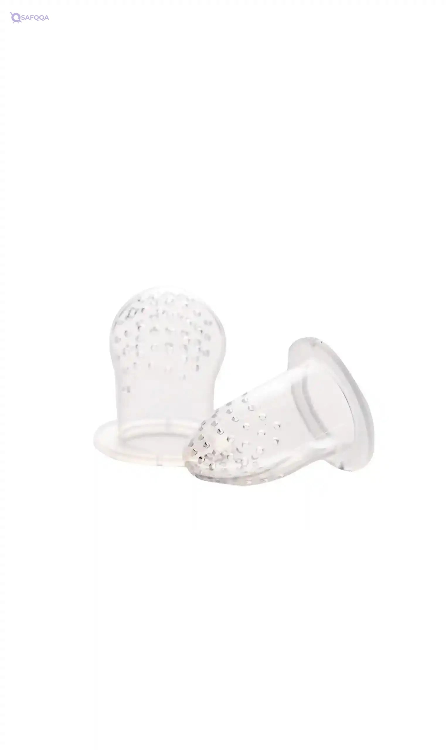 Bubbles fruits teether nipple Dual function: teether and fruit feeder - Safqqa