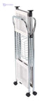 WENKO 3 Tier, Rolling Organizer, Storage Wheels, Metal cart, White - Safqqa