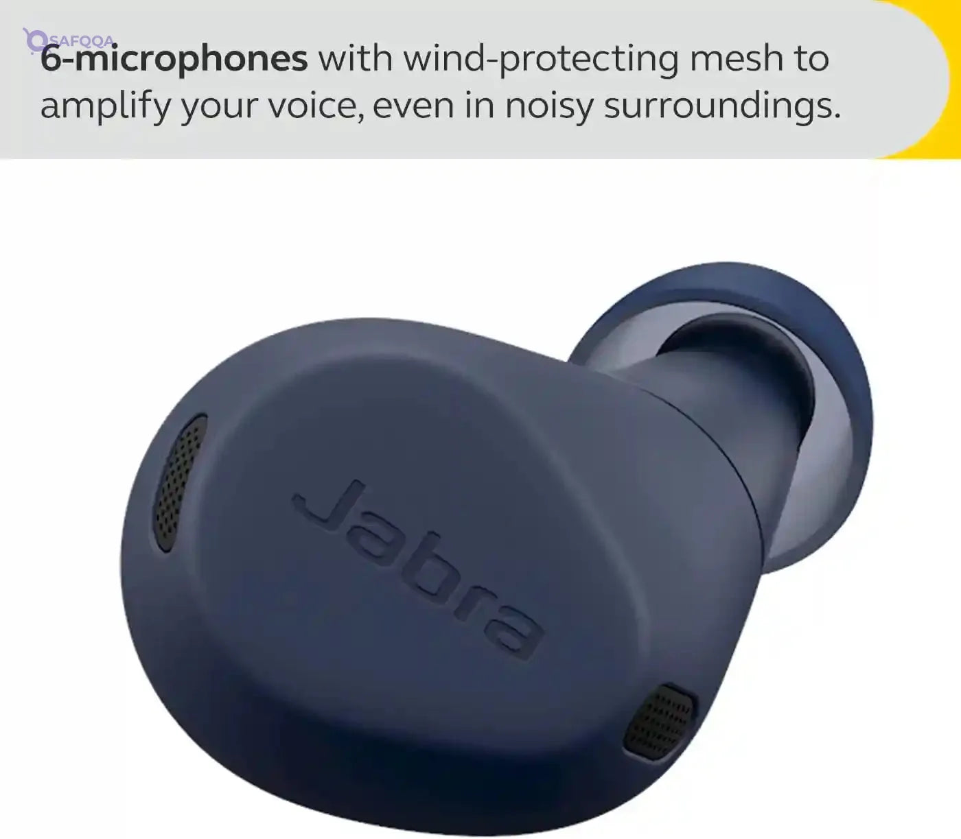 Jabra Elite 8 Active True Wireless Earbuds – Bluetooth Sports Earbuds with Secure in-Ear Fit for All-Day Comfort - Military Grade Durability, Active Noise Cancellation, Dolby Surround Sound - Navy - Safqqa