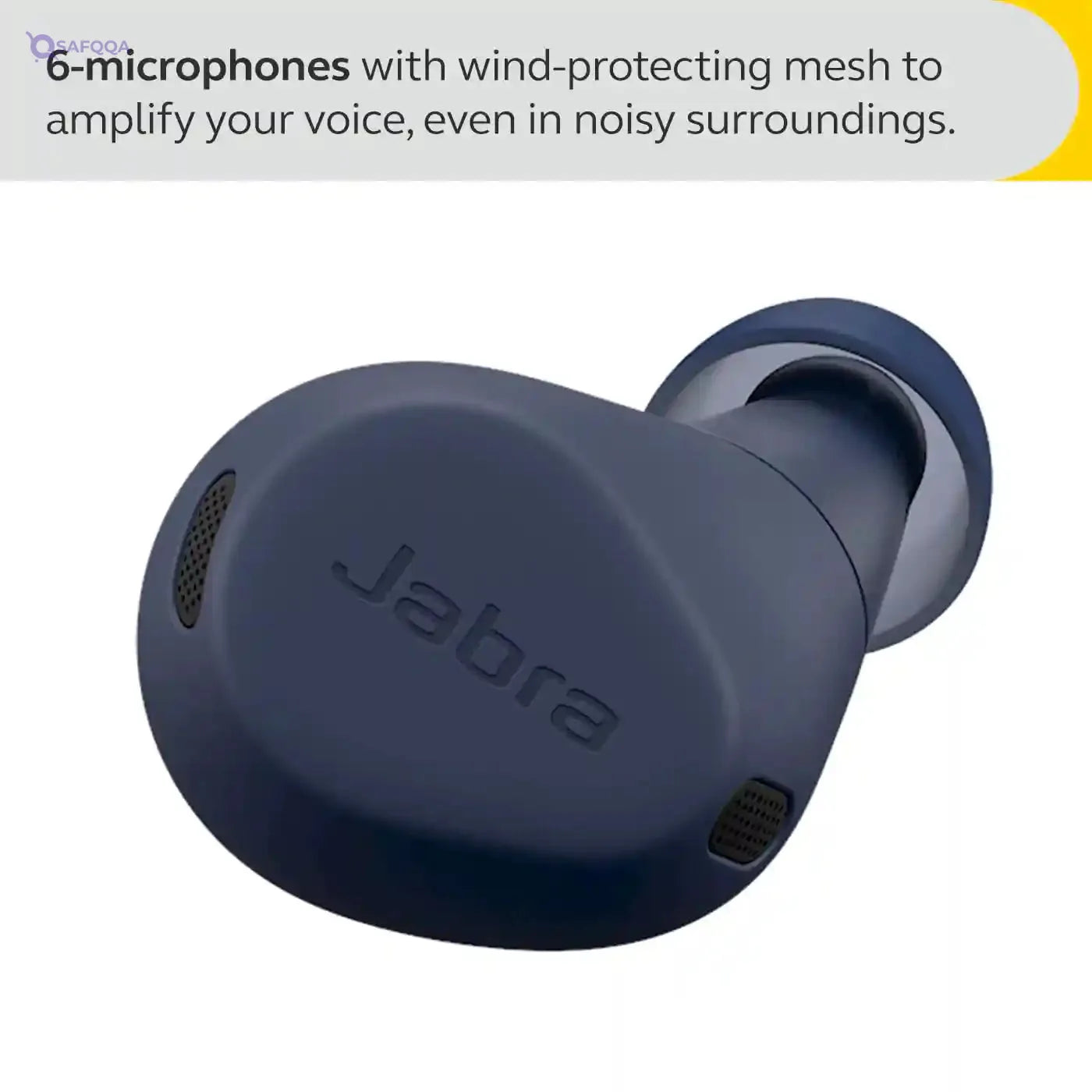 Jabra Elite 8 Active True Wireless Earbuds – Bluetooth Sports Earbuds with Secure in-Ear Fit for All-Day Comfort - Military Grade Durability, Active Noise Cancellation, Dolby Surround Sound - Navy - Safqqa