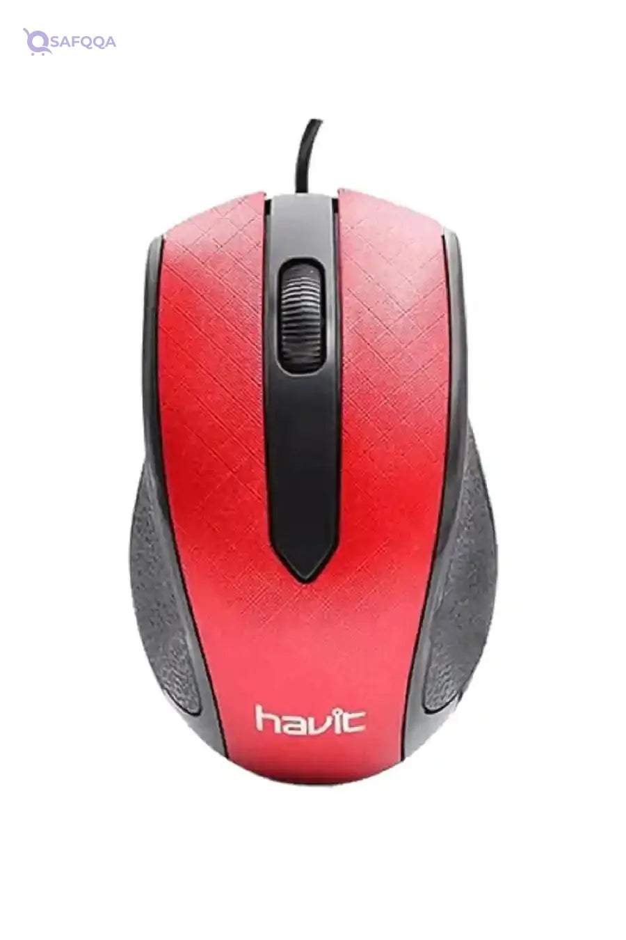 HAVIT MS80 OPTICAL 1200 DPI, 3 KEYS USB MOUSE, RED - Safqqa