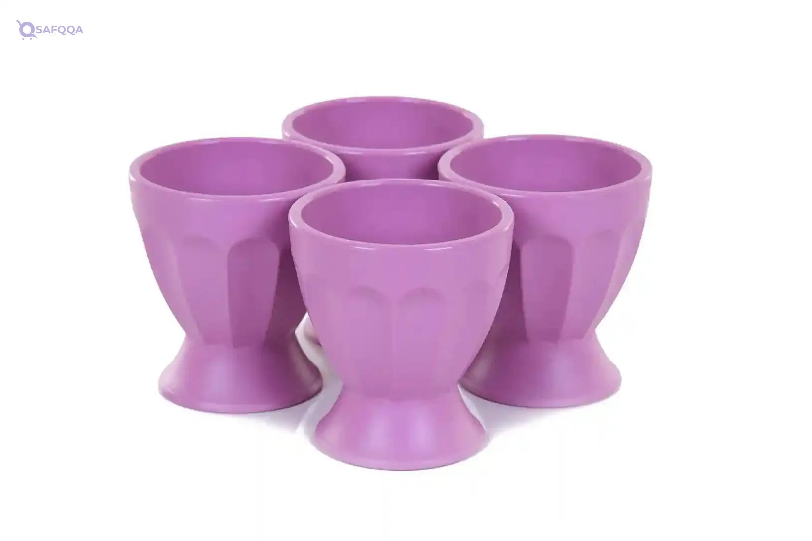 Mintra Home Unbreakable Cups and Tumblers 4pk (Bold Collection) (Lavender, Cup 65ml (2oz)) - egg cup for hard boiled eggs, soft boiled eggs, egg stand holder, shot glass - Safqqa