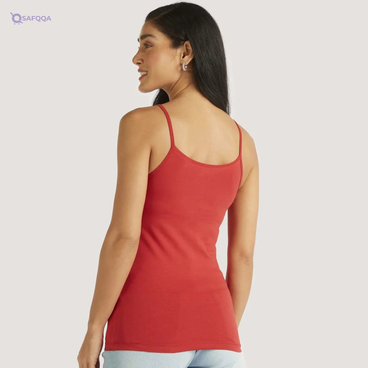 Splash Sleeveless Basic T-shirt For Women,Classic round neckline for a timeless look. - Safqqa
