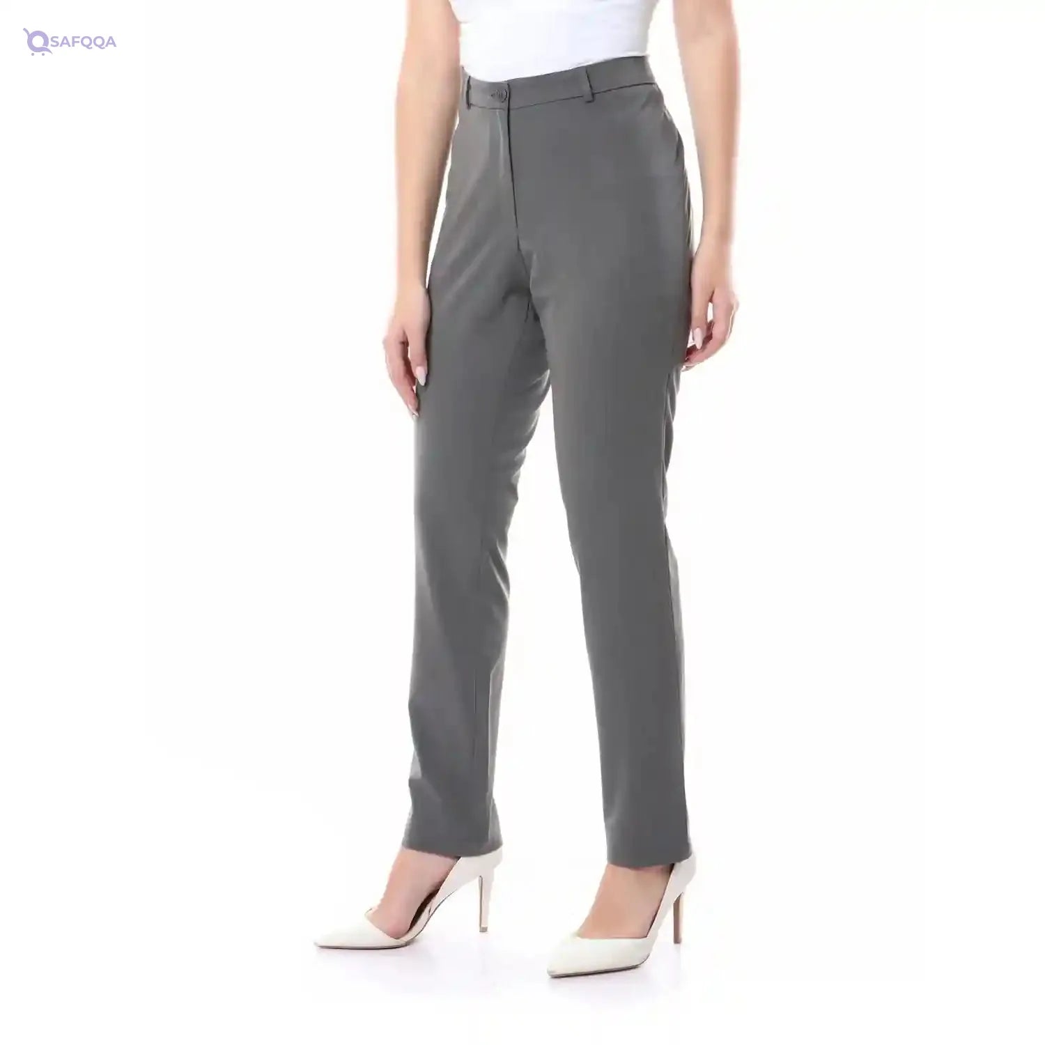 esla_Side Pockets Classic Pants_Grey_size 3 - Safqqa Egypt