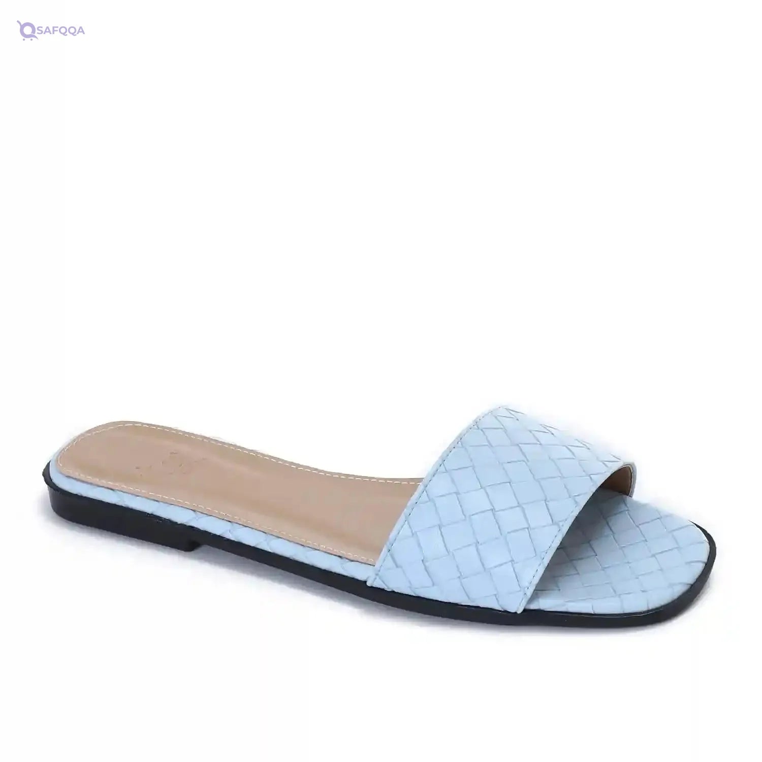 womens Braided Flat Slipper Flip-Flop - Safqqa Egypt