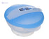 Plastic Food Set With Lid For Kids 2 Pieces (Plate+Spoon), Blue DR-A-557 - Safqqa