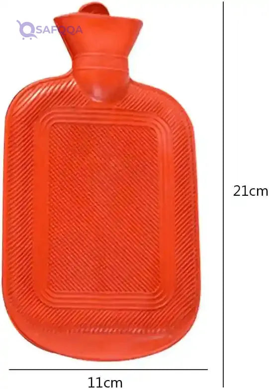 500ml Hot Water Bottles, Water Injection Rubber Hot Water Bottle Winter Warm Water Bag Hand Feet Warmer Water Bottle for Older People Women Men Pain Relief Back Neck, Random Color - Safqqa Egypt