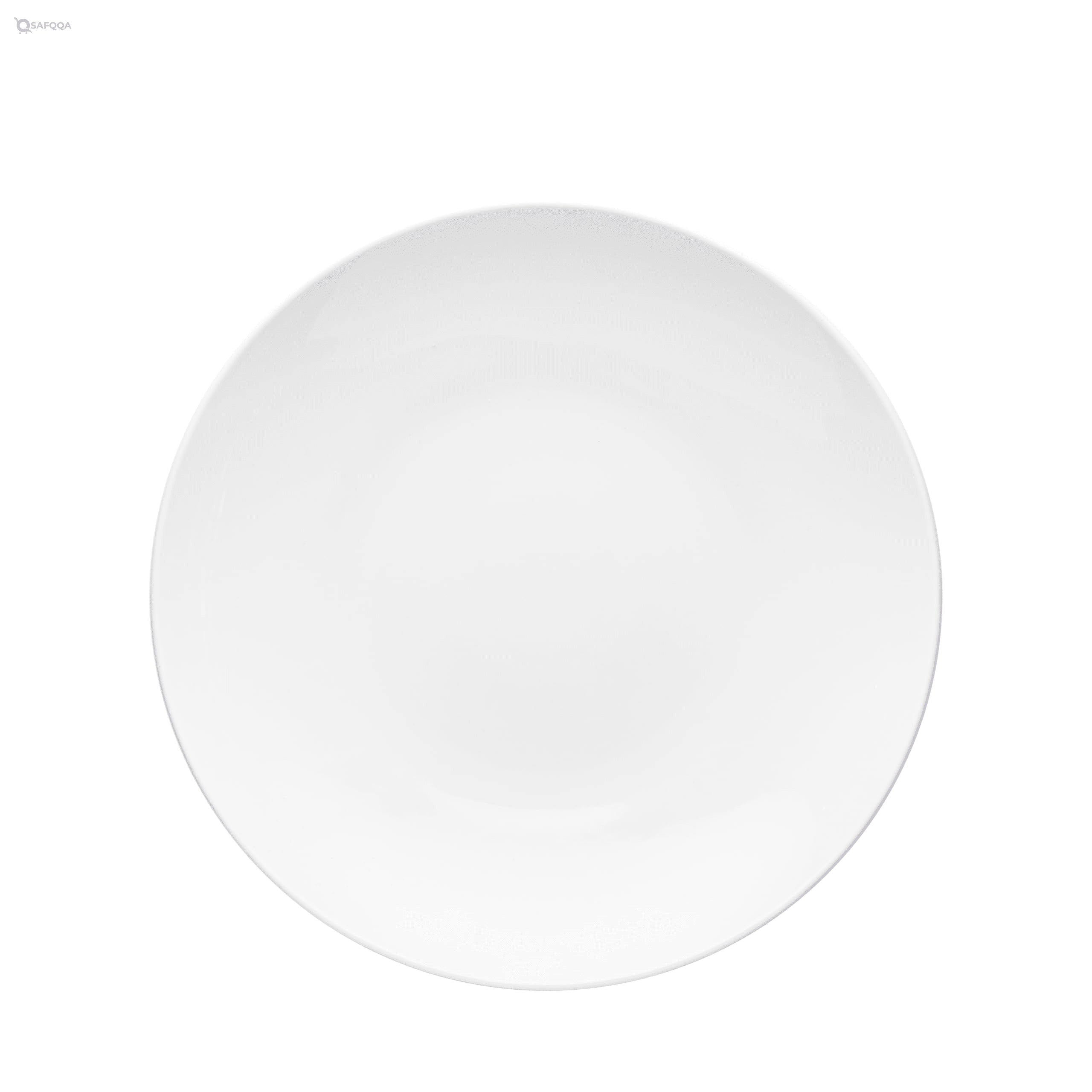 Elegant White Porcelain Fruit Bowl – 40 cm - Safqqa