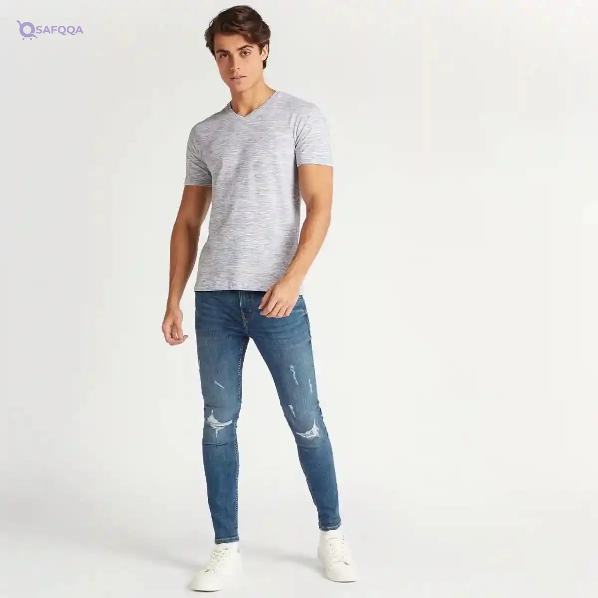 Splash mens 3516731 VNECK GRINDL T-Shirt (pack of 1) - Safqqa Egypt