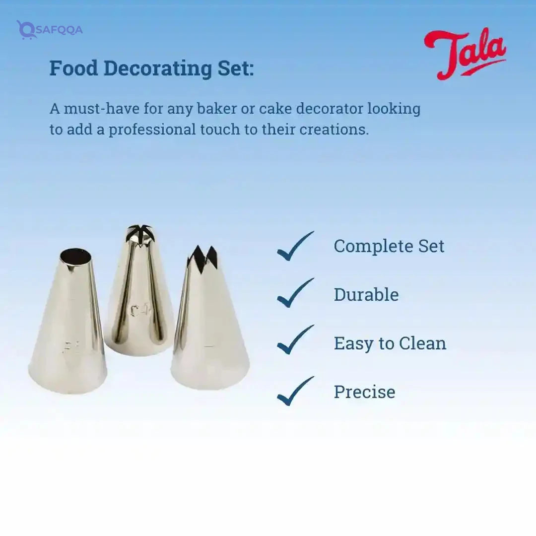 Tala Food Piping Set, Steel - Safqqa