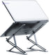 Boneruy Double-Layer Foldable Laptop Stand, Compatible with Laptops up to 17.3 inches - Silver - Safqqa