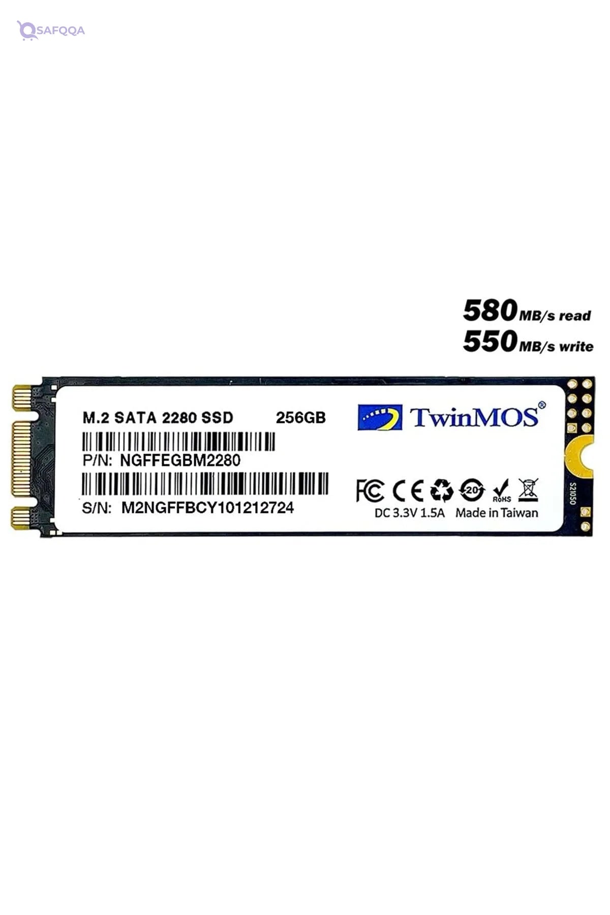 TwinMOS M 2 2280 Internal SSD Hard Drive, 256 GB Capacity | NAND Type | 1000 TB or 900 GB/Day - Safqqa