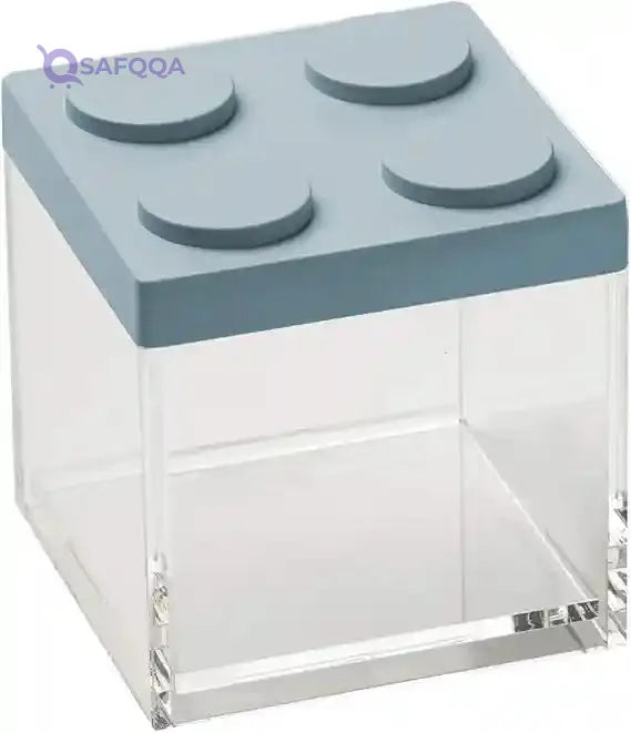 Omada BRICKSTORE Powder Blue Container – 10 x 10 x 10.5 cm, 0.5L Capacity - Safqqa Egypt