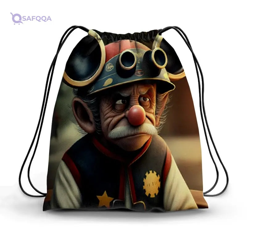 TAT DRAWSTRING BAG - 779, MultiColor, Large - Safqqa