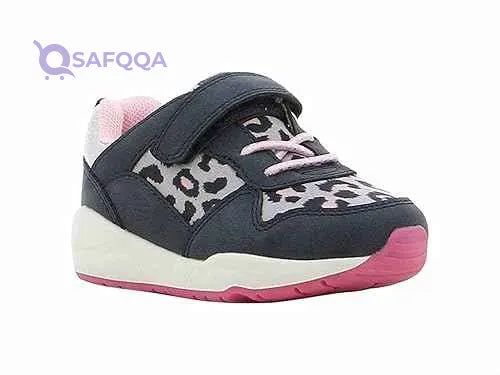 Sprox Girls' Leopard Pattern Velcro Closure Sneakers - Safqqa Egypt