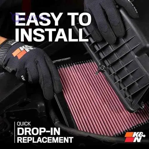 K&N Engine Air Filter: Reusable, Clean Every 75,000 Miles, Washable, Replacement Car Air Filter: Compatible with 2020-2022 HYUNDAI, KIA (Sonata, Santa Fe, Santa Cruz, Tucson, K5, Sorento) 33-5108 - Safqqa