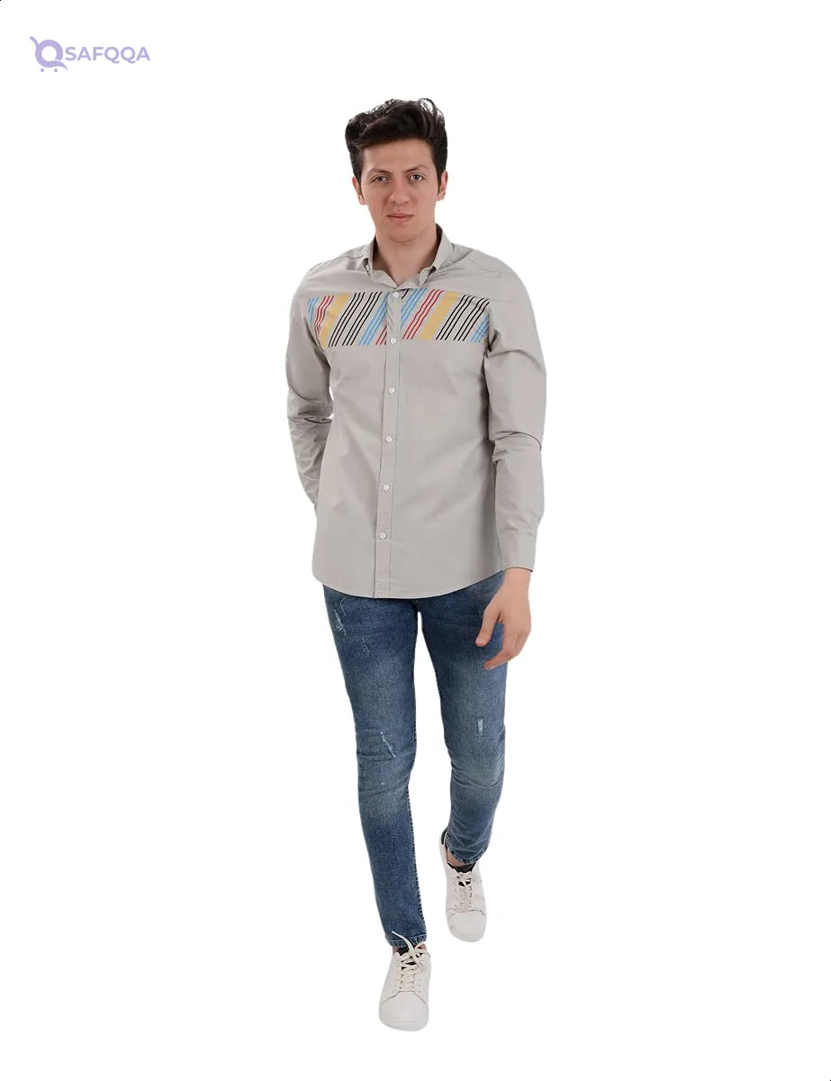 White Rabbit Shirt for Men Modern and versatile design - Safqqa