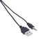 Keendex 1775 2 in 1 a to b usb cable with aux connector, 20 cm - black - Safqqa Egypt