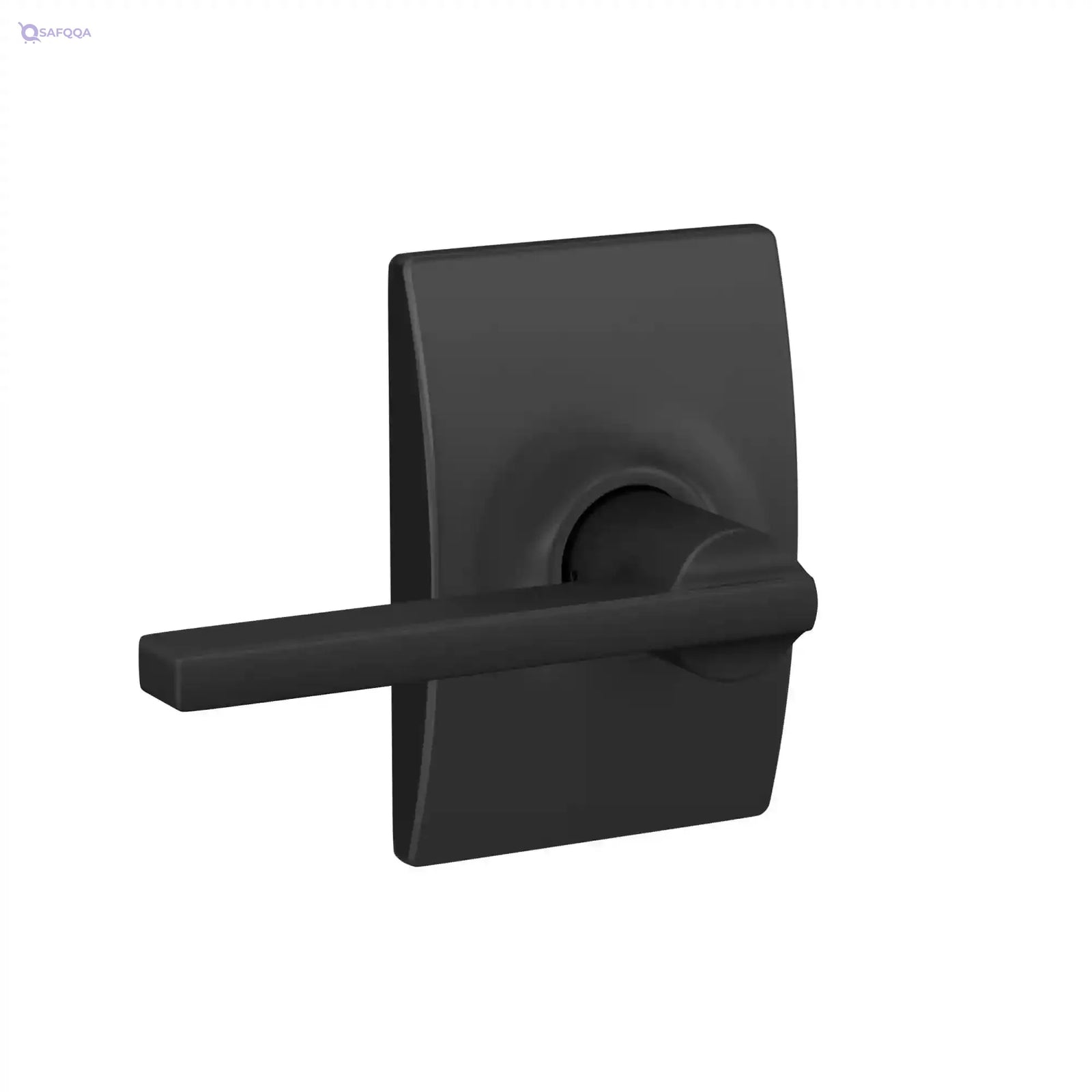 Schlage F10 Lat 622 Cen Century Collection Latitude Passage Lock Lever, Matte Black - Safqqa
