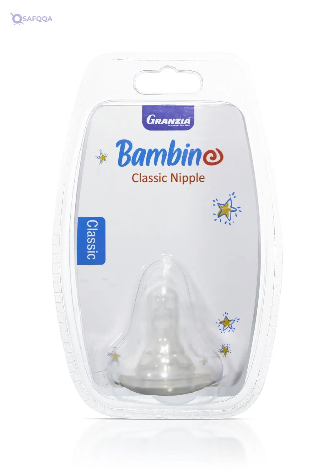 Granzia Bambino Classic Spare Nipple• Made from soft, food-grade silicone - Safqqa