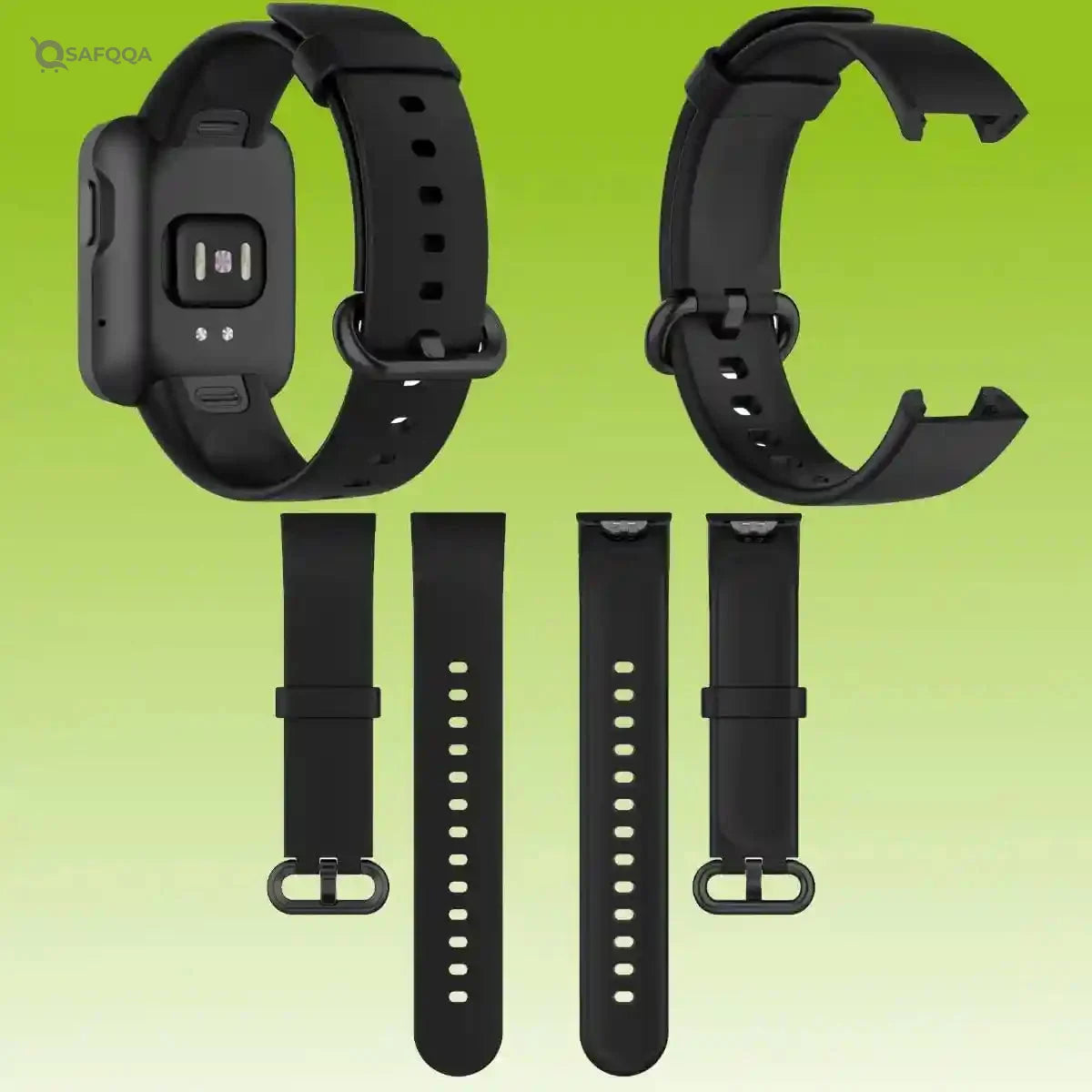 Generic Wristband Strap For Redmi Watch 2 Lite, Black Sweat-resistant and skin-friendly material for everyday wear - Safqqa