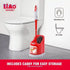 LiAo D130008 Heavy Duty Toilet Brush & Caddy Set – 40cm - Safqqa