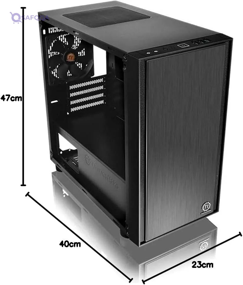 Thermaltake CA-1J1-00S1WN-00 Versa H17 Computer Case Black - Safqqa