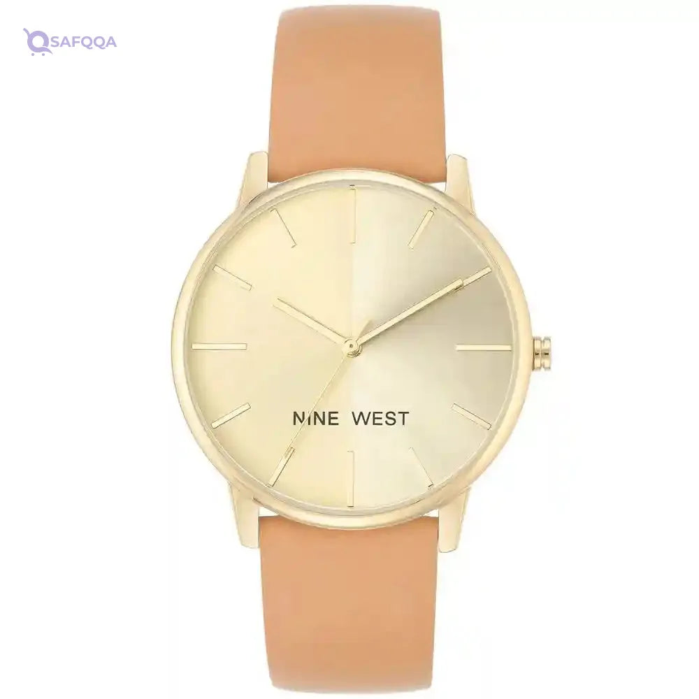 Nine West Women's Gold-Tone Strap Watch (Damage Box ) - Safqqa