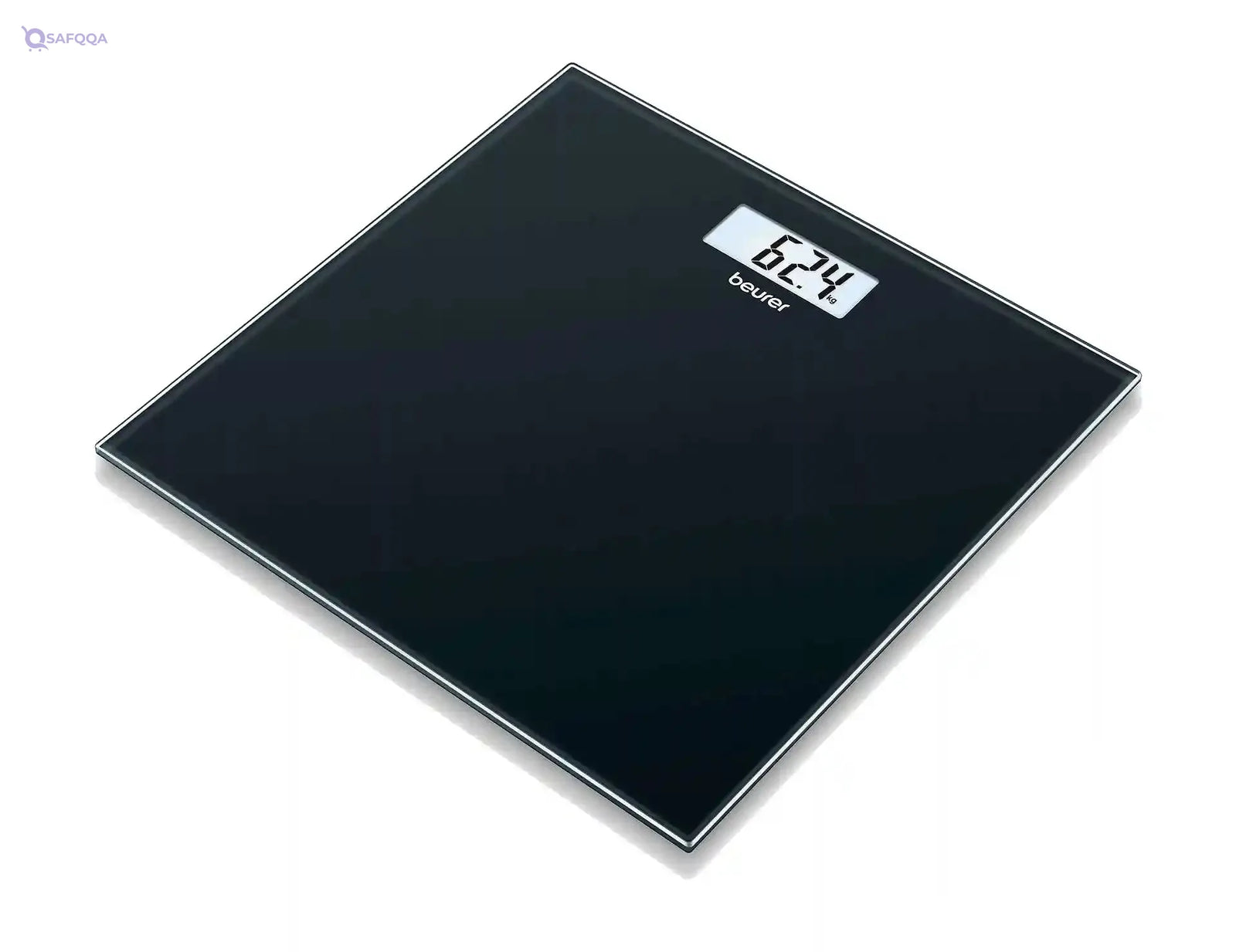 Beurer GS10 Digital Glass Scale, Maximum Weight 180 Kg - Black - Safqqa Egypt