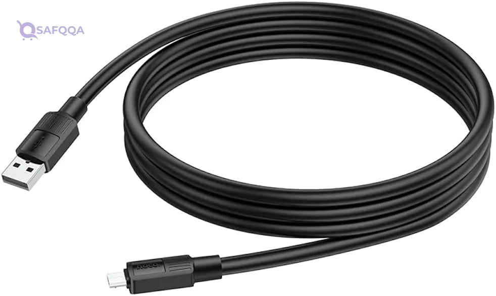 Hoco X84 - Solid Charging And Data Transmittion, USB-A To Micro-USB Plug, Compatible With Samsung Huawei Xiaomi Oppo - Safqqa