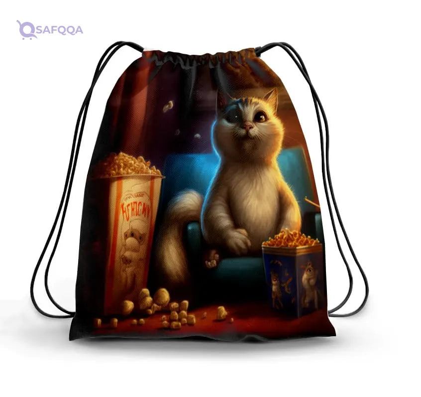 TAT DRAWSTRING BAG - 681, MultiColor, Large - Safqqa