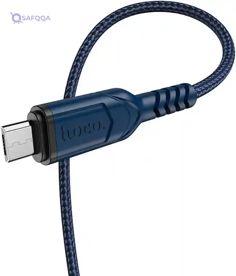 Hoco X59 Victory Charging & Data Transmission Cable (2.4A – 1M) – USB-A to Micro-USB - Safqqa