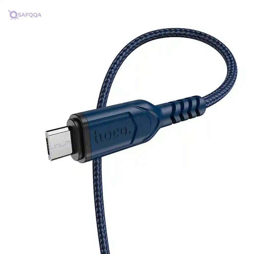 Hoco X59 Victory Charging & Data Transmission Cable (2.4A – 1M) – USB-A to Micro-USB - Safqqa