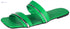 OX Faux Leather Green Slides OX006 For women - Safqqa Egypt
