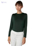 Splash Round Neck Long Sleeve Solid T-Shirt for Women - Safqqa Egypt
