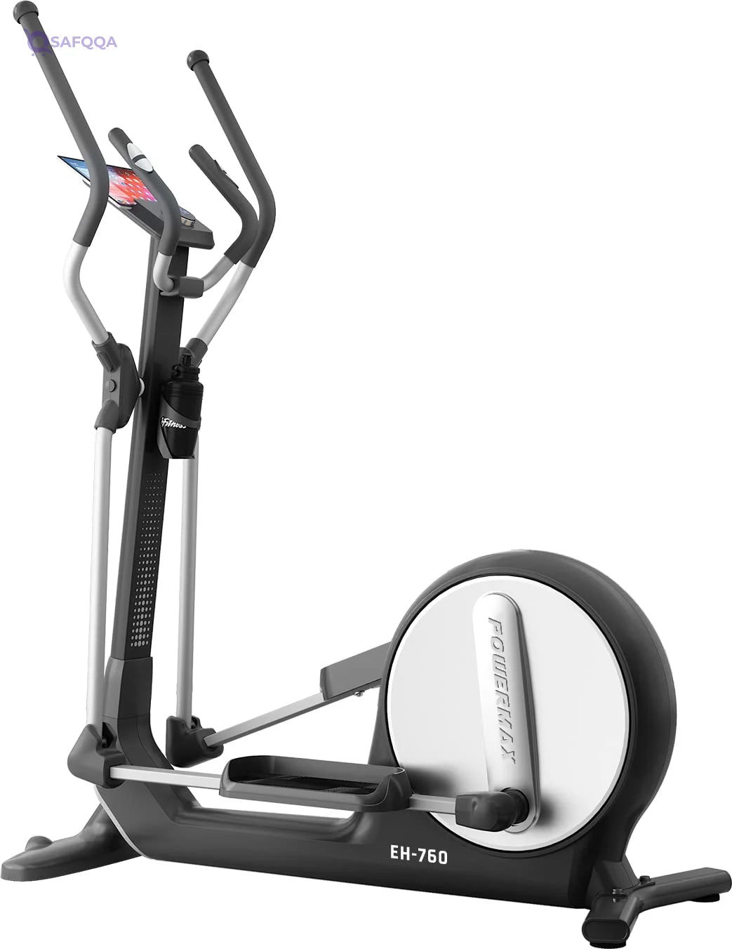 PowerMax Fitness EH-760 Elliptical Cross Trainer with Water Bottle Cage - Safqqa