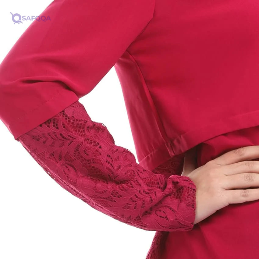 ESLA Long-sleeved Long Shirt For Women,Extended length for a flattering, relaxed fit. - Safqqa