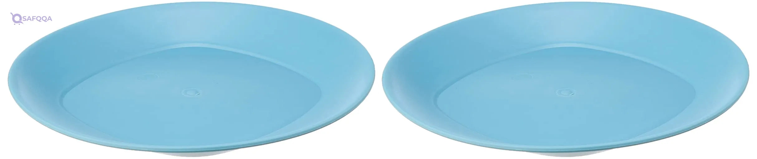 Bager Round Serving Dish Set, 2 pieces, 20 cm, Light Blue - Safqqa