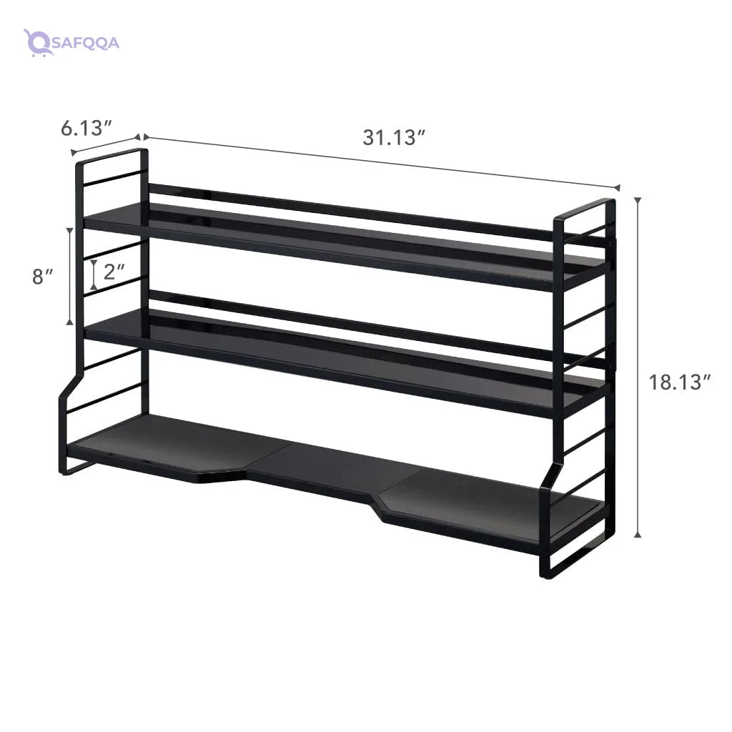 Yamazaki Sturdy, Standing Countertop/Stovetop Kitchen Shelf/Kitchen Rack/Spice Shelves - Steel - Safqqa